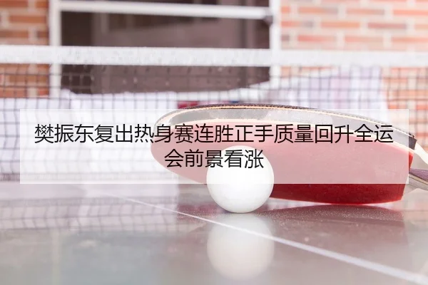 樊振东复出热身赛连胜正手质量回升全运会前景看涨 | leyu